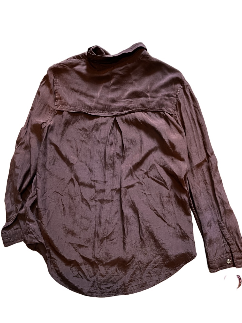 Beach lunch lounge plum viscose shirt - Picture 2 of 2